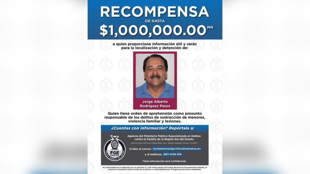 Hospitalizan a exalcalde de Mazatlán; FGE ofrecía 1 mdp por él tras rapto de sus hijas