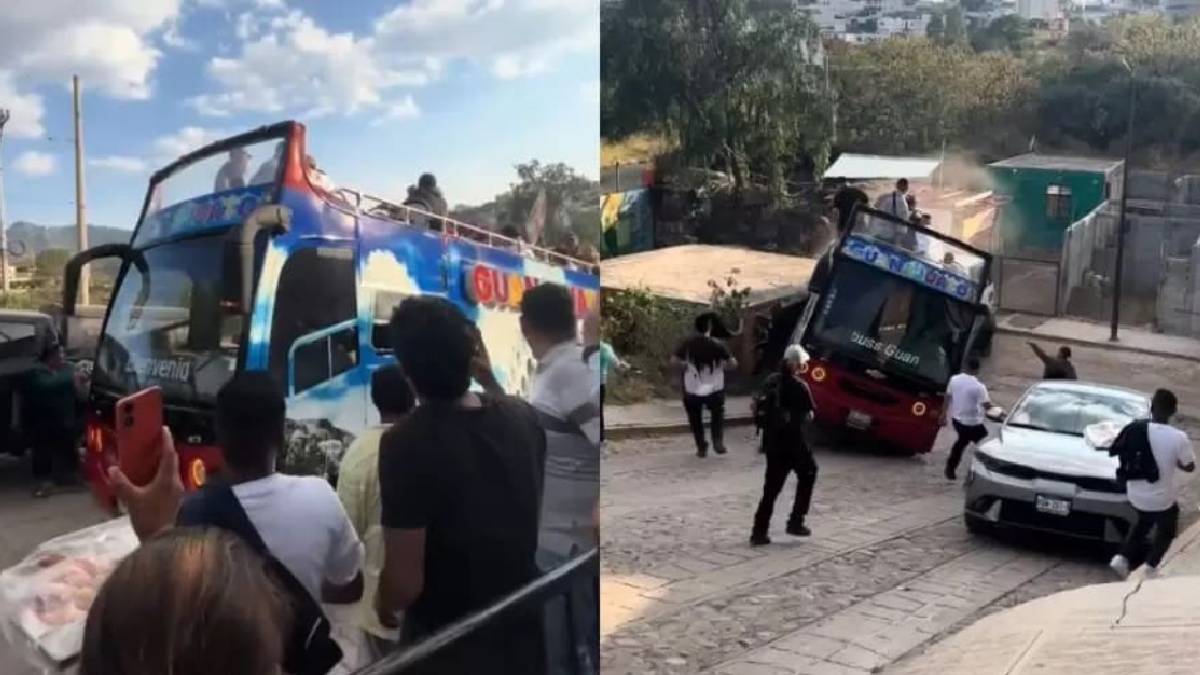 Santa Fe Klan sufre accidente en autobús turístico en Guanajuato