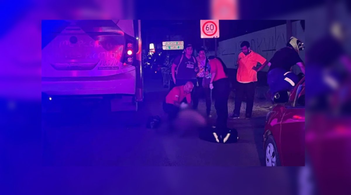 Mujer es atropellada por camión urbano en Mazatlán tras intentar bajarse