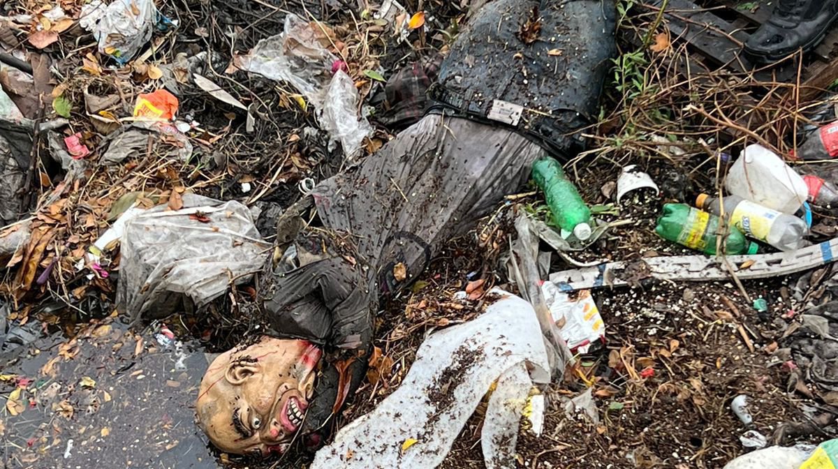 Reportan cuerpo sin vida en canal de la avenida Rafael Buelna en Mazatlán; resulta ser un muñeco