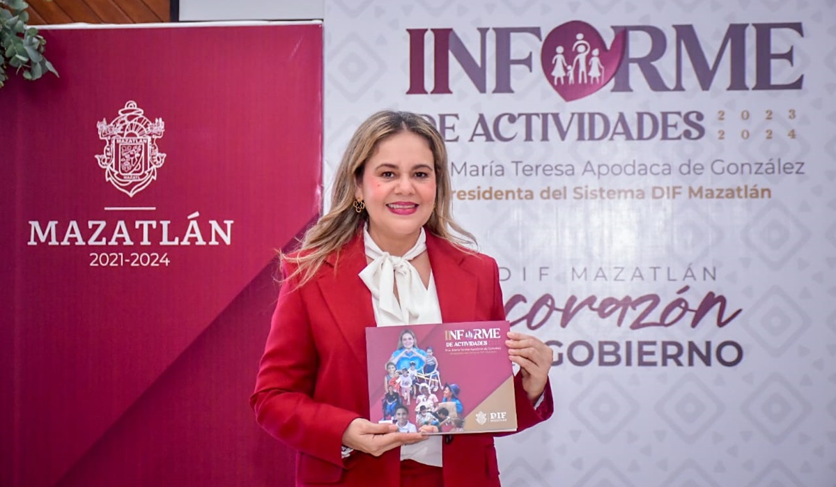 Rinde presidenta de Sistema DIF Mazatlán último Informe de Actividades 2023-2024