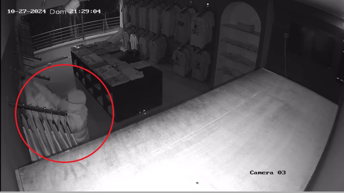 (VIDEO) ¡Puras Gucci, Prada y Hugo Boss! Saquea boutique y se lleva 800 playeras de marca, en Culiacán