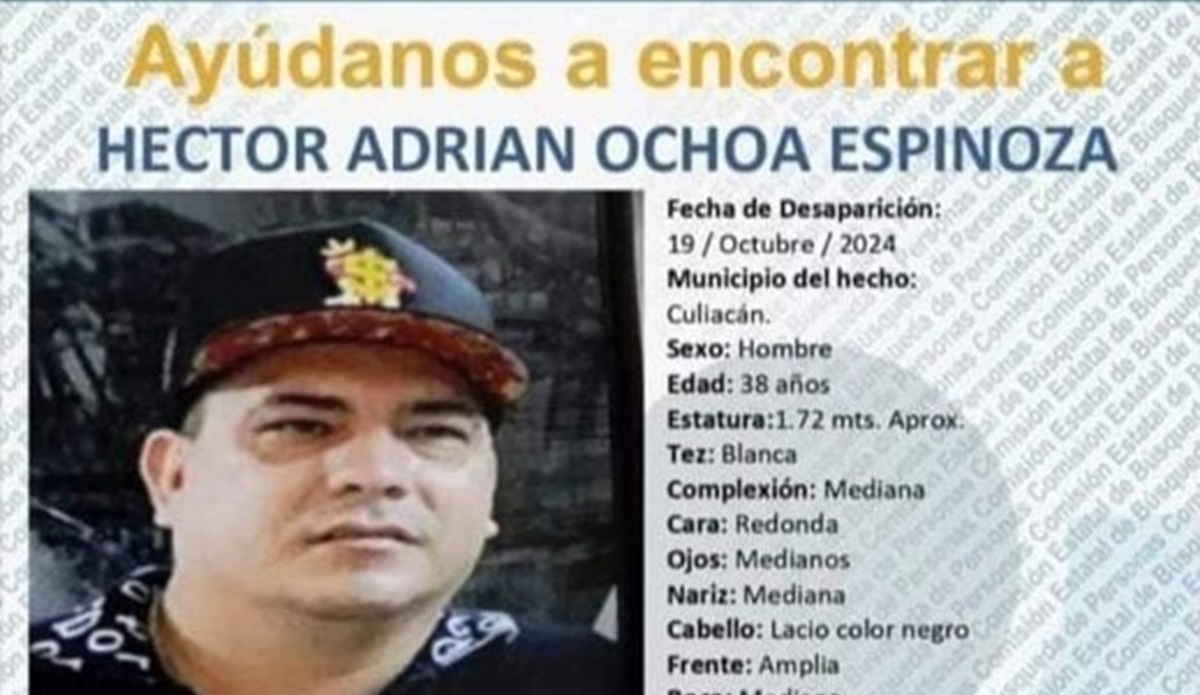 Buscan a trabajador del Gobierno de Sinaloa desaparecido el fin de semana en Culiacán