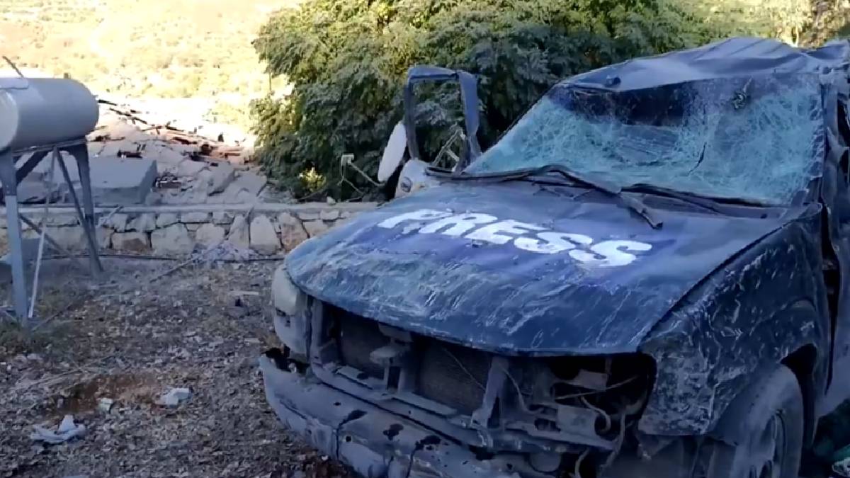Tres periodistas mueren en bombardeo israelí en Hasbaya, en el Líbano