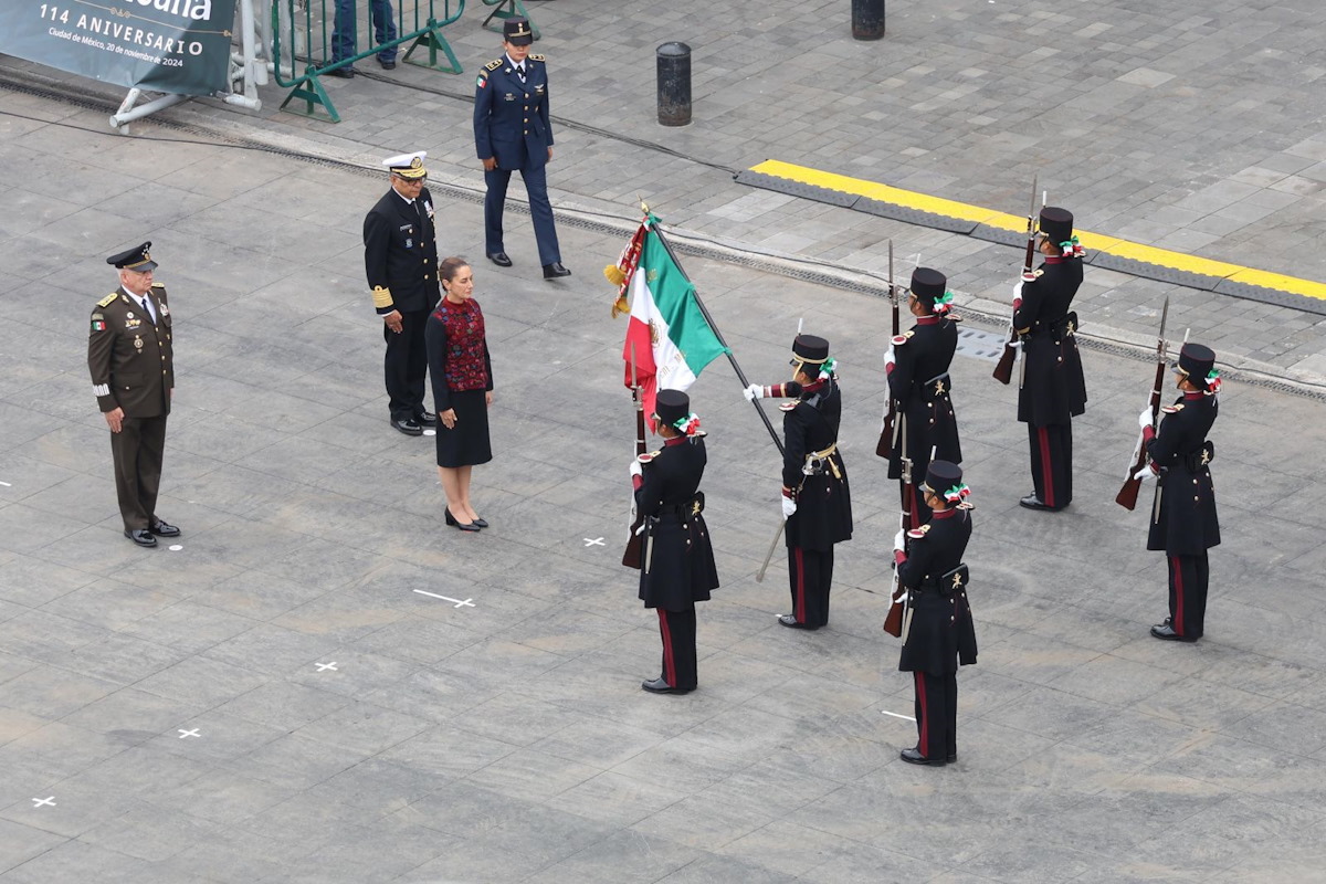 Claudia Sheinbaum encabeza el desfile del 114 aniversario de la Revolución Mexicana