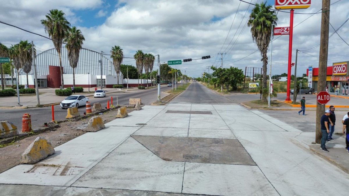 En 10 días, abrirán completamente a la circulación cruce Centenario y Sinaloa en Los Mochis