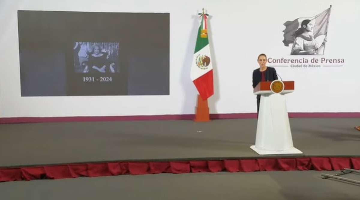 Claudia Sheinbaum rinde homenaje a Silvia Pinal en la ‘Mañanera del Pueblo’