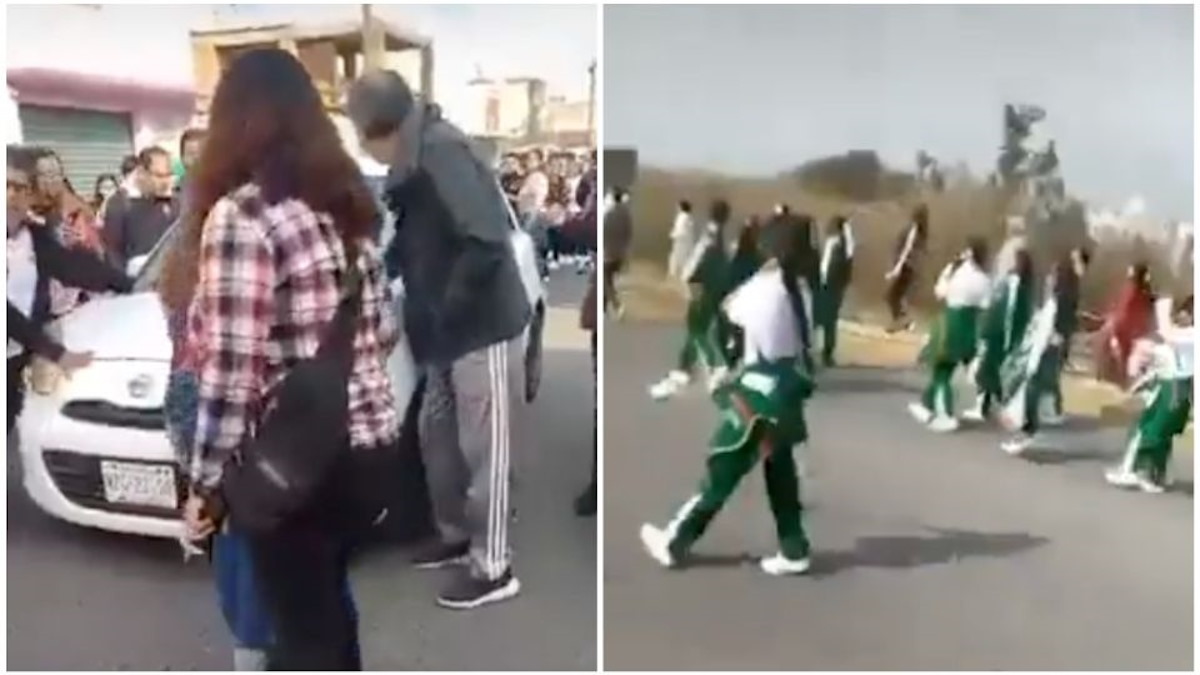  Video | Mujer atropella a estudiantes durante desfile conmemorativo en Chalco