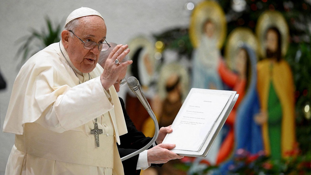 Papa Francisco llama a crear un mundo lleno de esperanza y bondad
