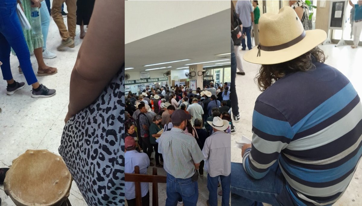 Adulto mayor se desmaya en la fila de farmacia del IMSS Guasave