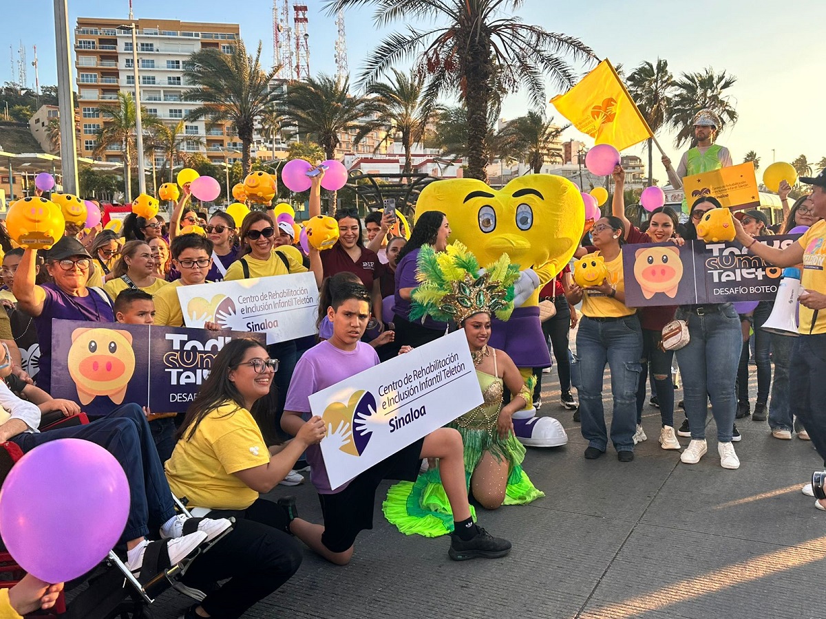 Impulsa Eneyda Rocha boteo masivo Teletón 2024 en Mazatlán
