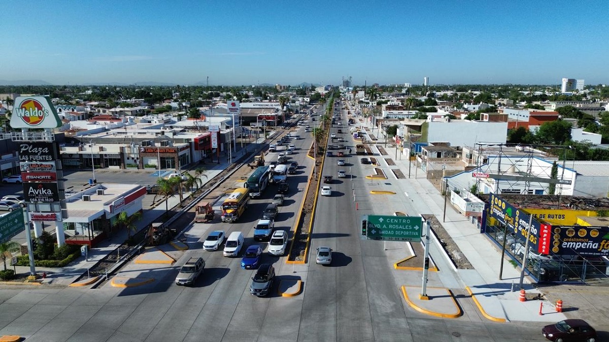 Continuará modernización de Blvd López Mateos en Los Mochis