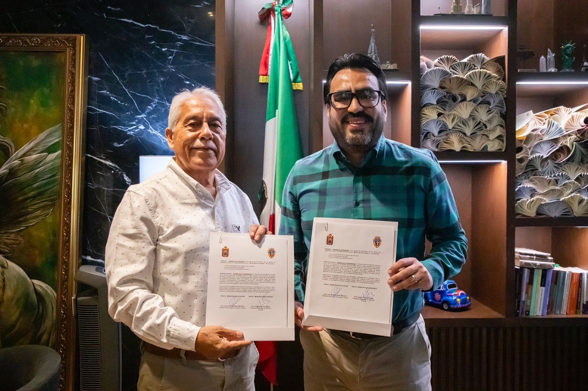 Gámez Mendívi y Faustino Torres celebran convenio de trabajo para colaborar por el bienestar de los eldoradenses