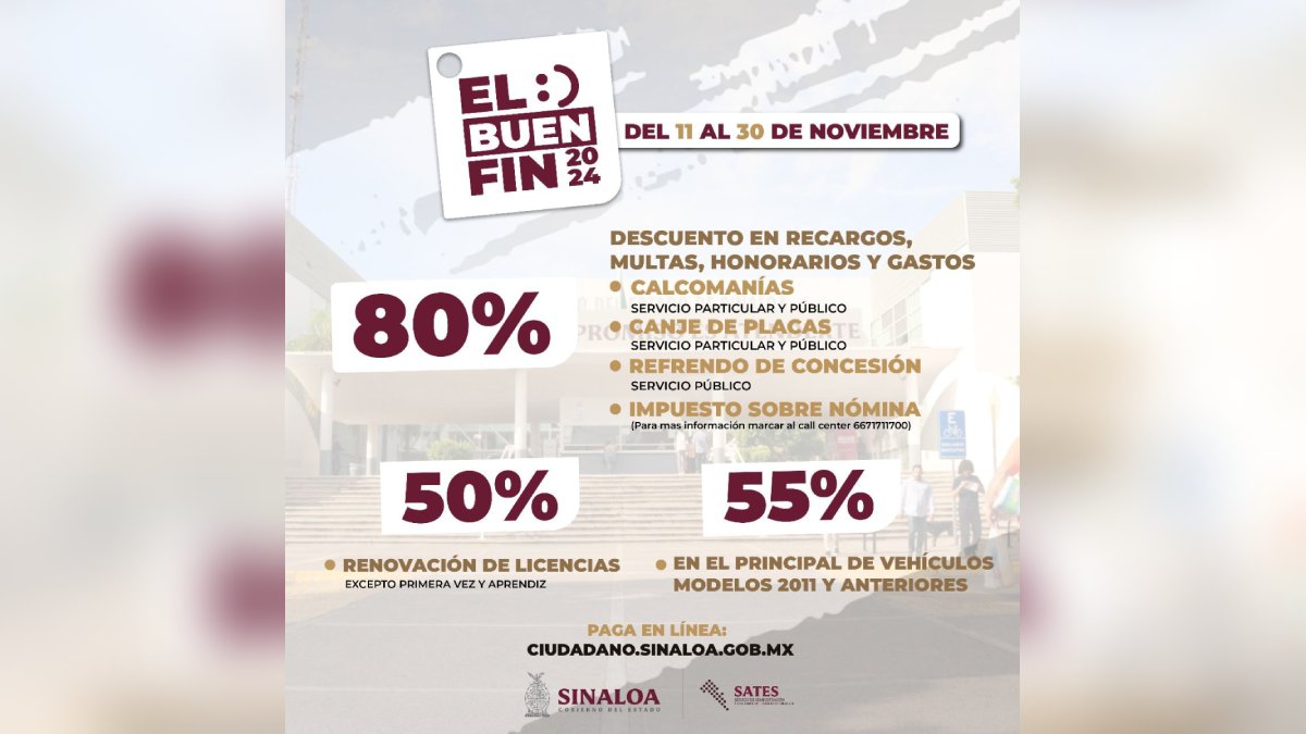 ¡Ponte al día! Gobierno de Sinaloa anuncia descuentos en multas y recargos