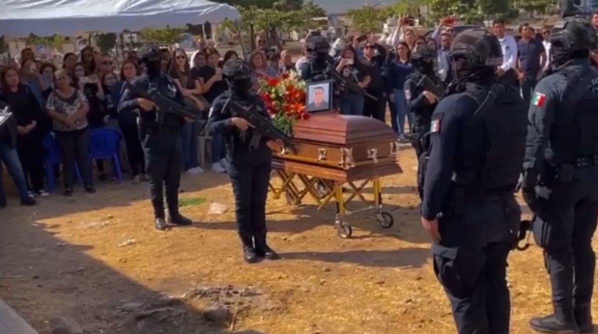 ¡Presente! Despiden con honores al comandante Verástica, ‘levantado’ y asesinado en Culiacán