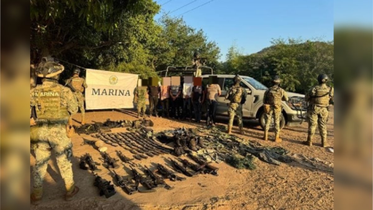 Detienen a siete personas con armas y equipo táctico durante operativo en Concordia