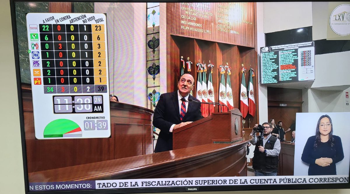 Diputados aprueban las cuentas públicas estatal y de los municipios