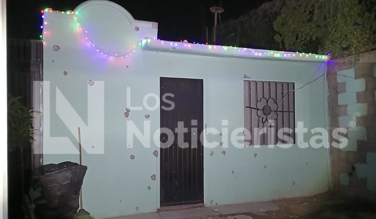 Con armas largas disparan contra la fachada de un domicilio en el fraccionamiento Chula Vista de Culiacán