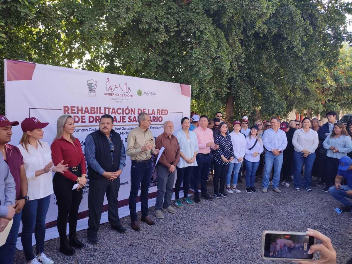 Vecinos del ejido Morelos ven cumplir su sueño al contar con la rehabilitación del drenaje sanitario