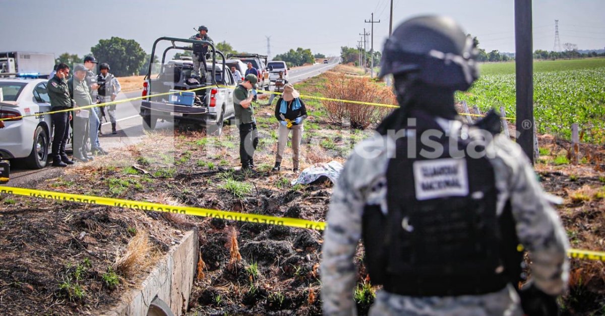 Torturados y asesinados localizan a tres hombres sobre la carretera federal Culiacán-Mazatlán, en Navolato