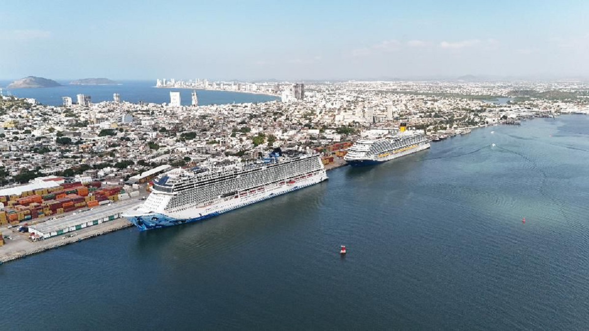 Doble crucero deja derrama de 13.6 mdp a Mazatlán este miércoles: Palacios Domínguez