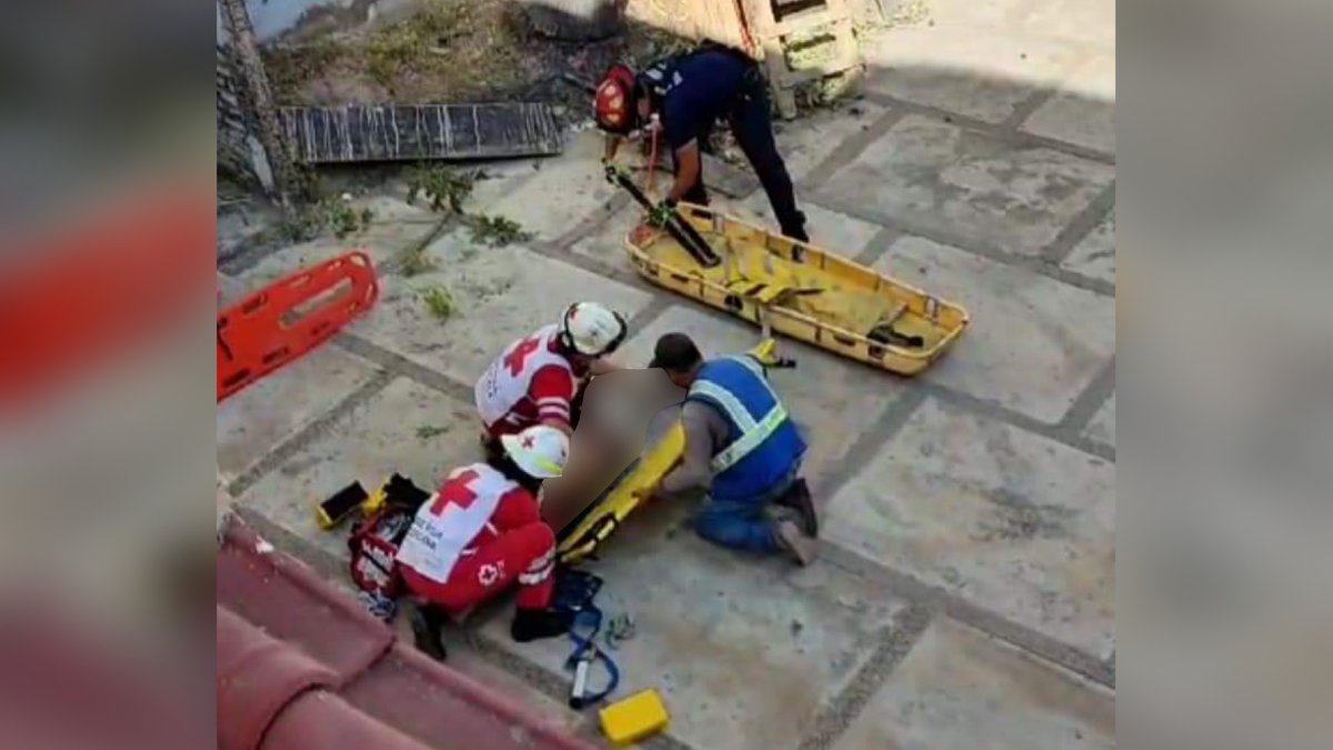 Sujeto resulta lesionado tras caer de edificio en construcción en Mazatlán