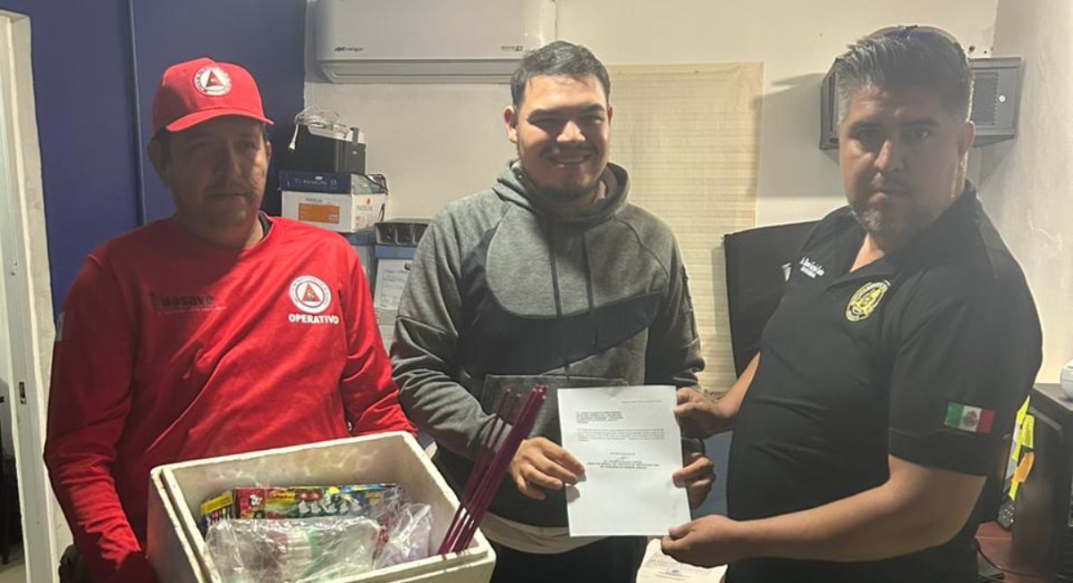 ¡Ya cayó el primero! Decomisan 7 kilos de pirotecnia en Guasave