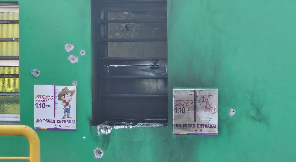 Queman y balean la taquilla de la Feria Ganadera en Culiacán