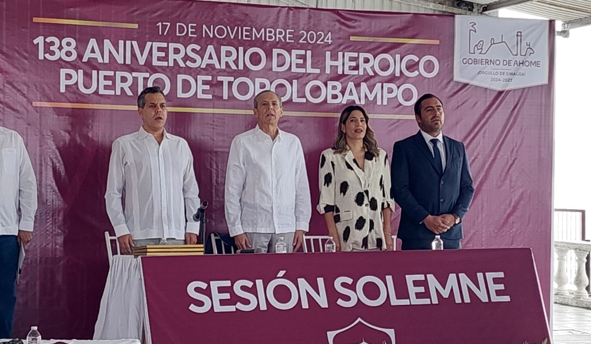 Realizan Sesión Solemne de Cabildo por el 138 Aniversario del Puerto de Topolobampo