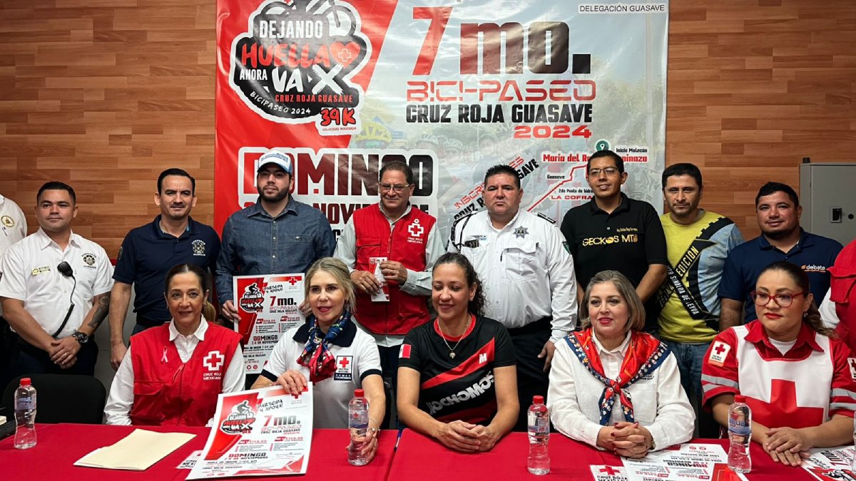 Invita Cruz Roja a su séptimo bicipaseo en Guasave