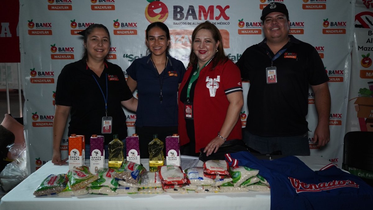 Venados Vizsla y Banco de Alimentos Mazatlán unen fuerzas en la serie solidaria contra el hambre