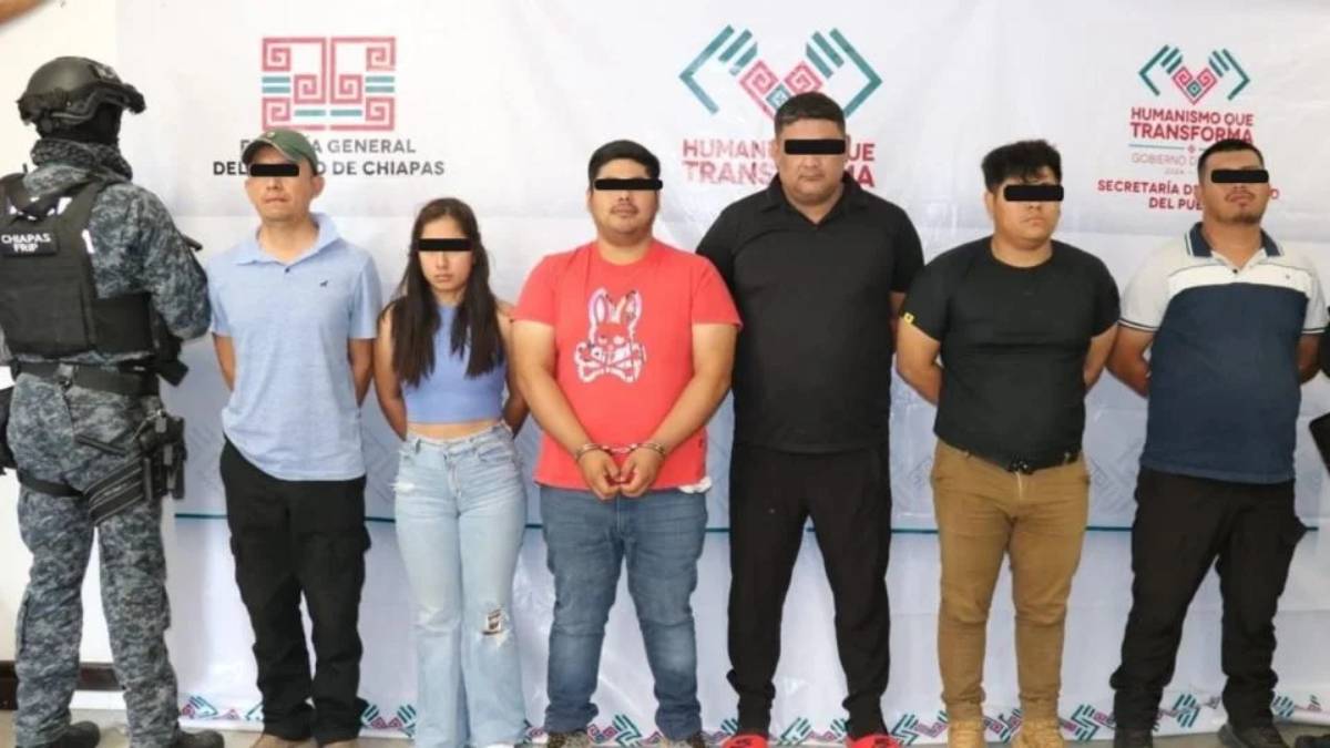 Detienen a seis miembros de banda criminal en Chiapas, incluyendo a tres agentes de la Policía de Investigación