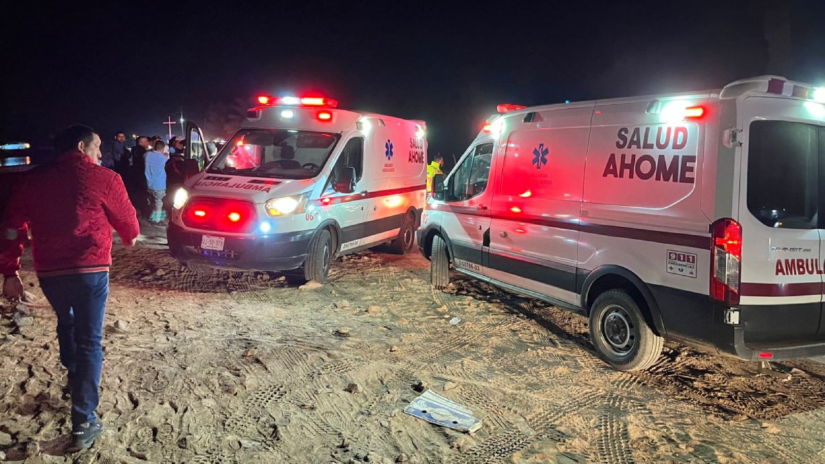 Accidente frontal en la Florida, Ahome deja seis lesionados; entre ellos tres menores de edad