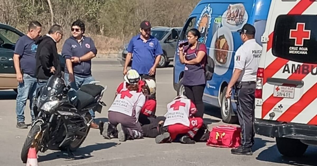Accidente vial en Avenida Cristóbal Colón dejó una persona lesionada en Mazatlán