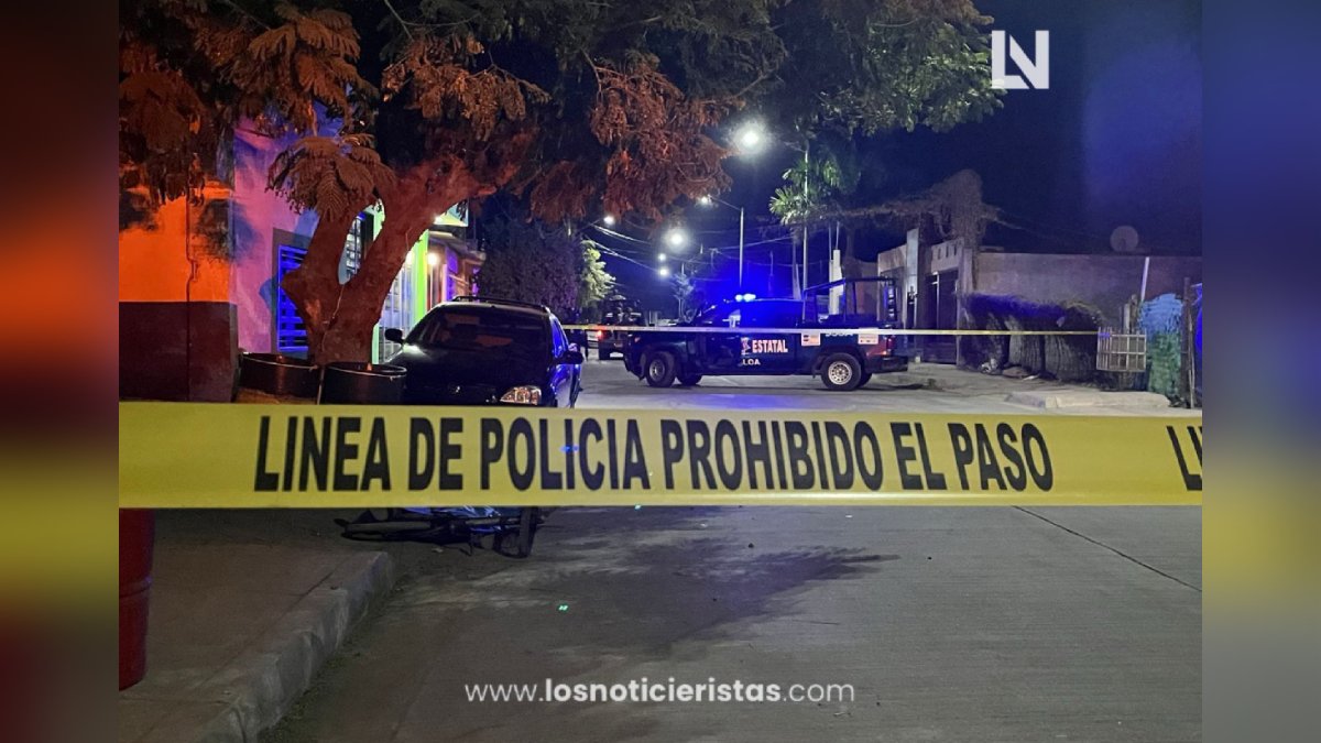 Su cuerpo quedó sobre una bicicleta: asesinan a balazos a un hombre al sur de Culiacán