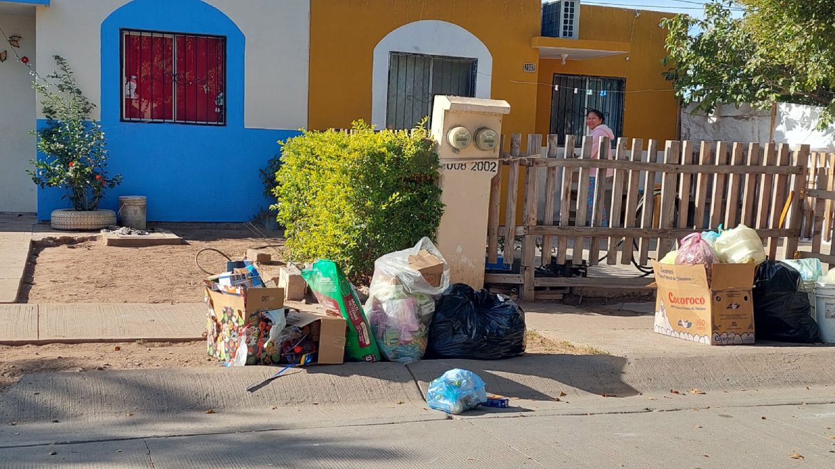 Se quejan habitantes de diferentes colonias por la falta de recolección de basura en Los Mochis