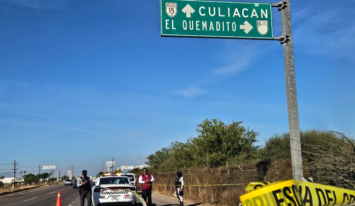 Con los ojos vendados y asesinado encuentran a hombre en el crucero de El Quemadito de Culiacán