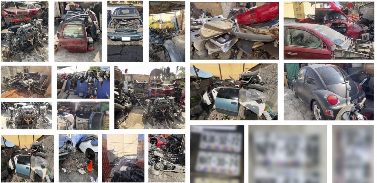 Robaban autos y los desmantelaban: Aseguran 12 toneladas de piezas automotrices en este estado