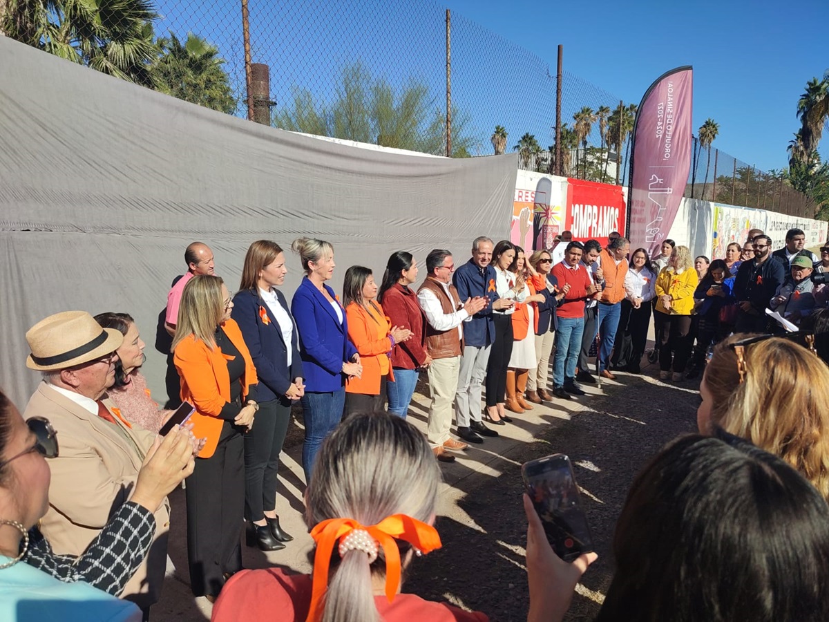 Develan mural contra la violencia de la mujer en Ahome; Semujeres concluye 16 días de activismo