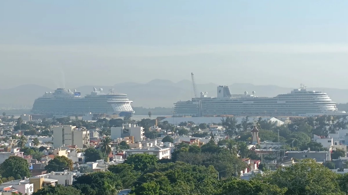 ‘En plena Nochebuena’ doble crucero trae bonanza a Mazatlán; más de 6 mil pasajeros y casi 9 mdp