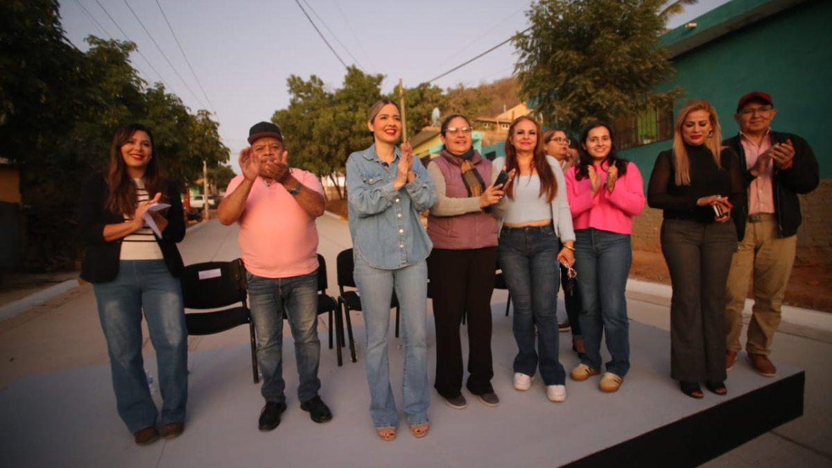¡Obra lista! Entrega Estrella Palacios pavimentación en la Mazatlán II