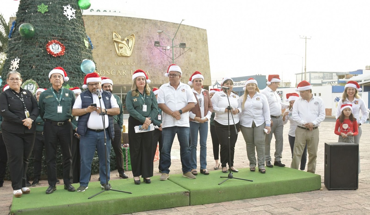 Realiza IMSS Sinaloa el tradicional encendido del árbol navideño