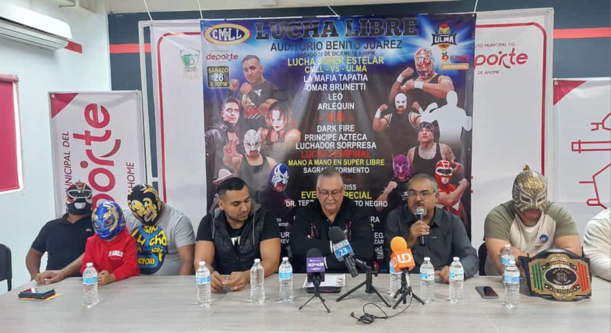 Lucha Libre en Los Mochis a beneficio del Banco de Alimentos