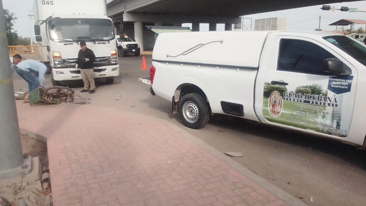 Adulto muere arrollado en su bicicleta por un torton en Ruiz Cortines, Guasave