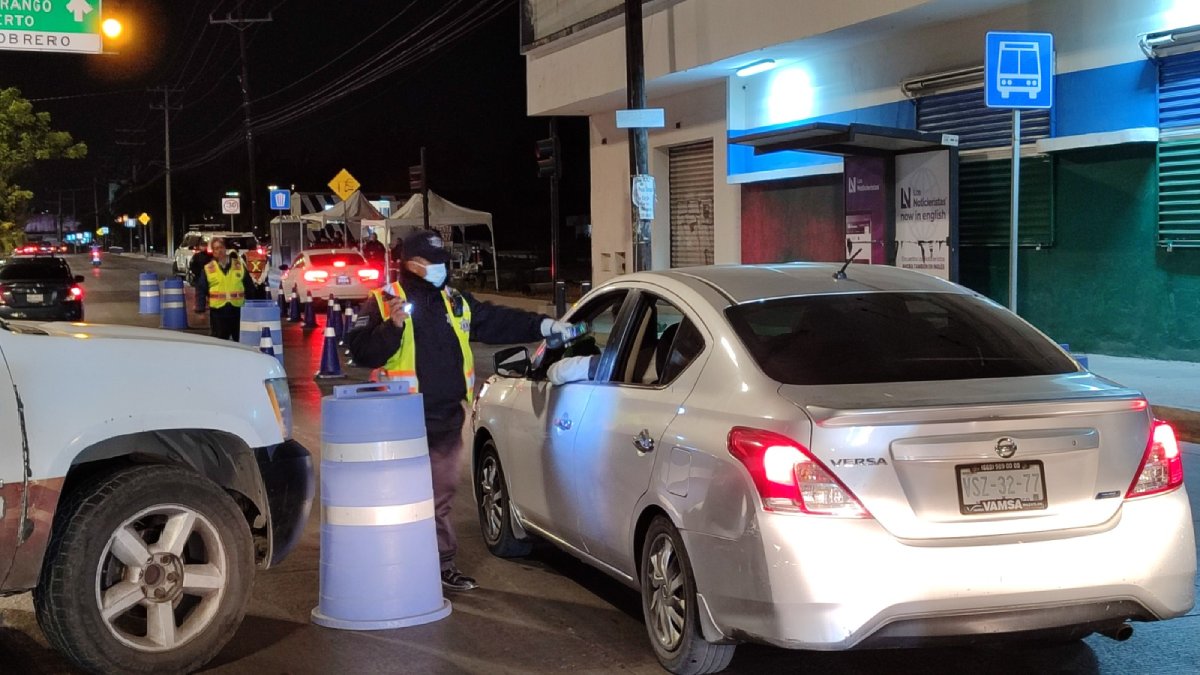 Sancionan a 18 conductores en Mazatlán durante el fin de semana en el Operativo Alcoholímetro