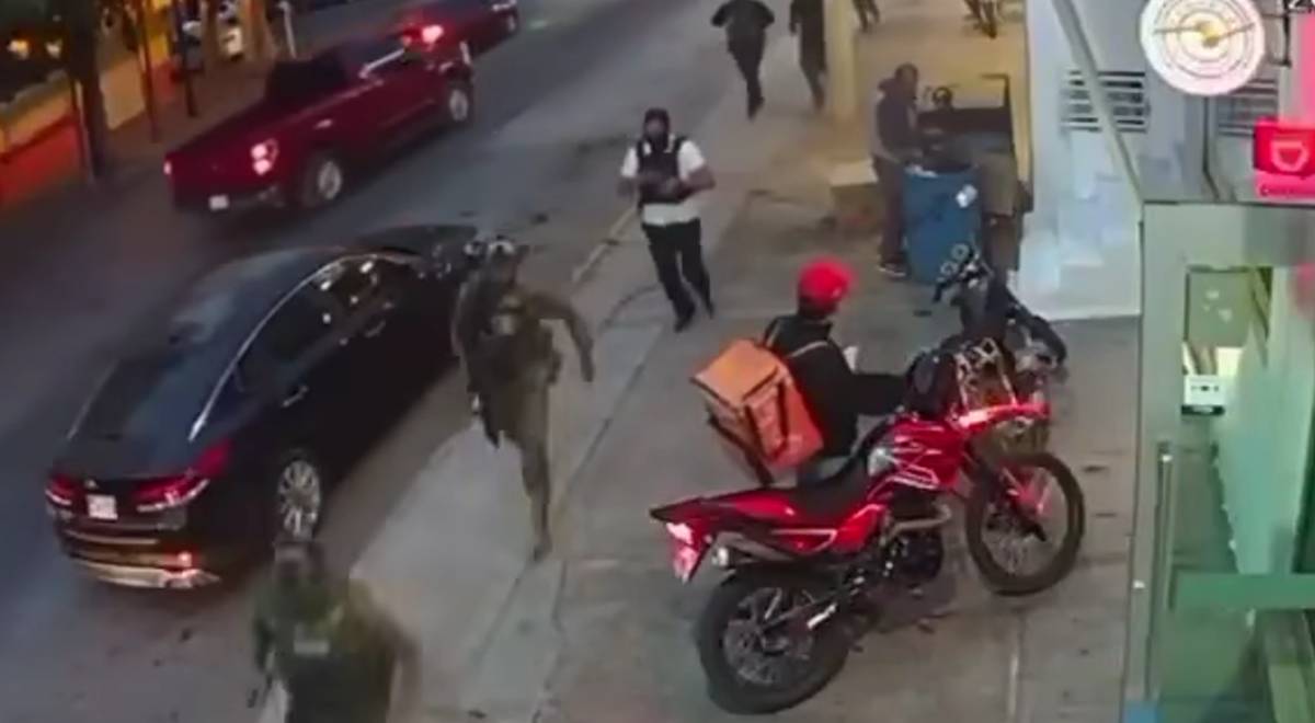 (VIDEO) En sentido contrario frente a conocido restaurante, inició la persecución de ‘Tito’ y Elier en Guasave