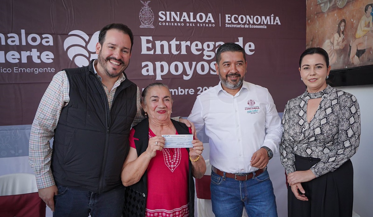 Apoyos del programa “Sinaloa Late Fuerte” llegan a Concordia con 115 beneficiados