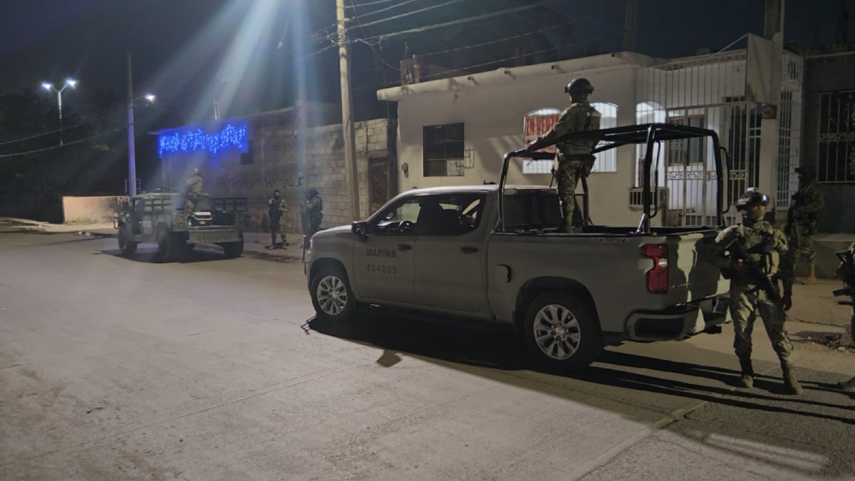 Realiza Semar operativo preventivo en colonia Independencia de Mazatlán; no hay personas fallecidas