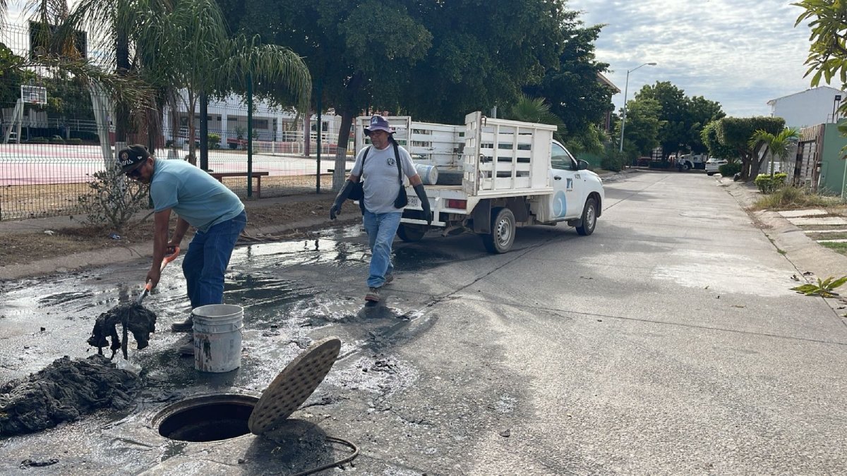 Toman de basurero el drenaje en Mazatlán; sacan casi dos metros de toallitas húmedas