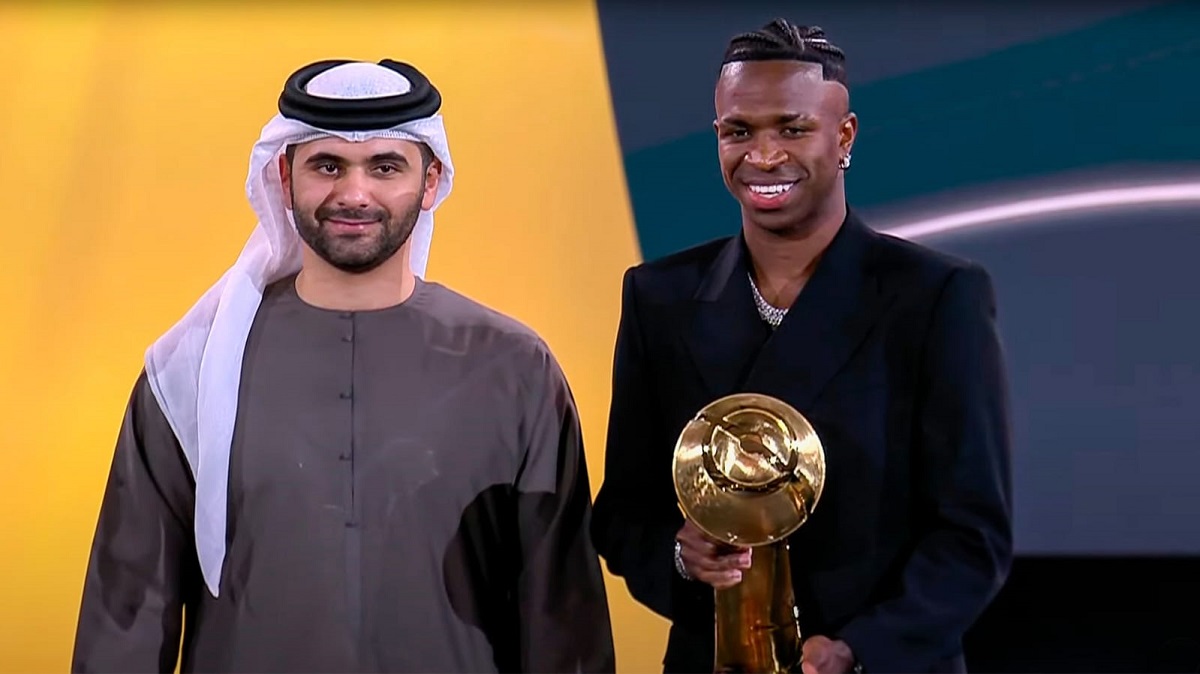 Vinicius Jr. es el mejor jugador del mundo en los Globe Soccer Awards 2024 